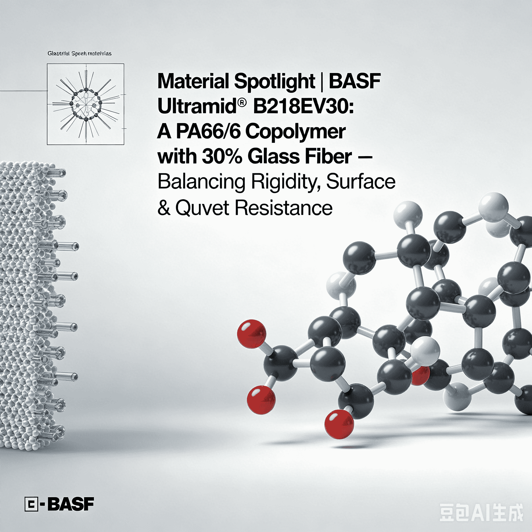 Прожектор материалов | BASF Ultramid® B218EV30: сополимер PA66/6 с 30% стекловолокна – баланс между жесткостью, качеством поверхности и термостойкостью